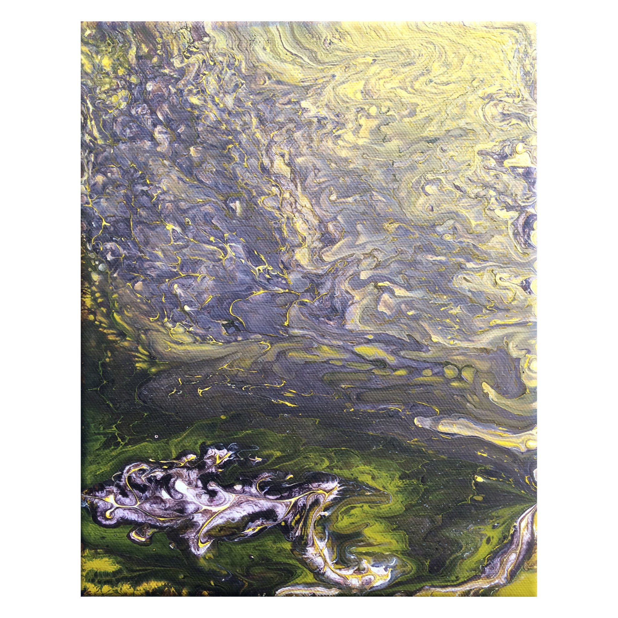 Pollination | Abstract Fluid Painting on Stretched Canvas - Sarah ...